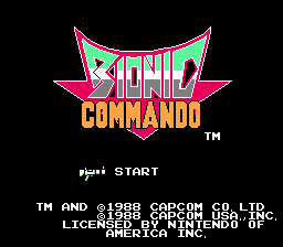 The title screen