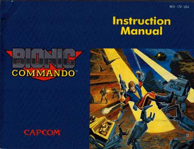 Bionic Commando manual cover!