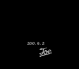 Joe's signature...