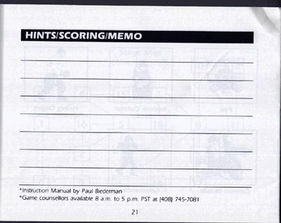 Bionic Commando manual page 21!